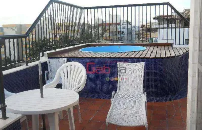 Cobertura com 4 dormitórios à venda, 140 m² por r$ 800.000,00 - braga - cabo frio/rj