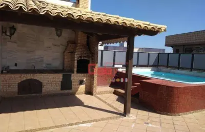 Cobertura com 4 dormitórios à venda, 263 m² por r$ 2.300.000,00 - vila nova - cabo frio/rj