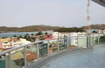 Cobertura com 3 dormitórios à venda, 205 m² por r$ 2.300.000,00 - passagem - cabo frio/rj