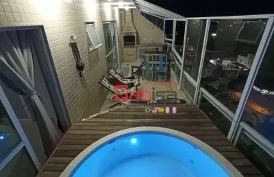 Cobertura com 3 dormitórios à venda, 192 m² por r$ 950.000,00 - braga - cabo frio/rj
