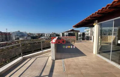 Cobertura com 3 dormitórios à venda, 123 m² por r$ 630.000,00 - braga - cabo frio/rj