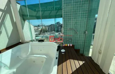 Cobertura com 4 dormitórios para alugar, 277 m² por r$ 7.500,01/mês - vila nova - cabo frio/rj