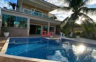 Casa com 4 dormitórios à venda, 334 m² por r$ 2.700.000,00 - novo portinho - cabo frio/rj