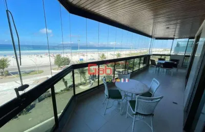 Apartamento com 3 dormitórios, 218 m² - venda por r$ 3.500.000,00 ou aluguel por r$ 11.500,00/mês - centro - cabo frio/rj