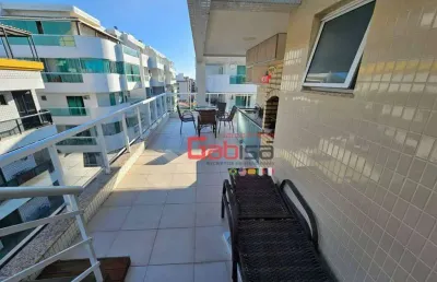 Cobertura à venda, 180 m² por r$ 998.000,00 - braga - cabo frio/rj