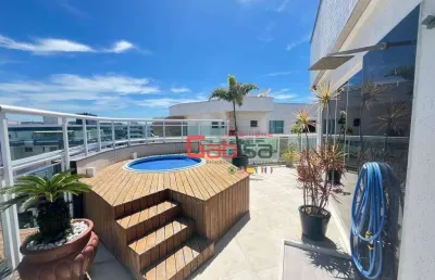Cobertura com 3 dormitórios à venda, 182 m² por r$ 2.100.000,00 - braga - cabo frio/rj