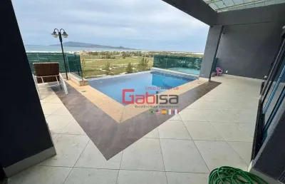 Cobertura com 3 dormitórios para alugar, 620 m² por r$ 11.000,00/mês - braga - cabo frio/rj