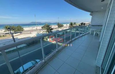 Apartamento com 4 dormitórios à venda, 199 m² por r$ 2.600.000,00 - praia do forte - cabo frio/rj
