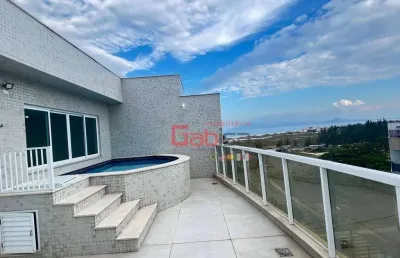 Cobertura com 4 dormitórios para alugar, 410 m² por r$ 13.463,98/ano - braga - cabo frio/rj