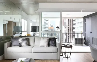 Apartamento com 1 quarto para alugar na rua jean peltier, 311, cidade monções, são paulo, 62 m2 por r$ 4.800