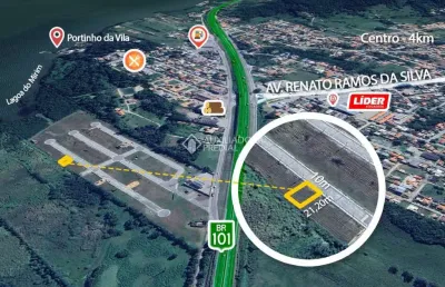 Terreno à venda na projetada c, 99, porto da vila, imbituba, 212 m2 por r$ 175.000