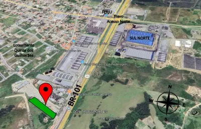 Terreno comercial à venda na br-101, 00, povoado de nova brasília, imbituba, 4576 m2 por r$ 4.600.000