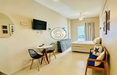 Flat para venda no centro de guarapari, reformado, porteira fechada!