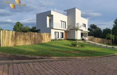 Casa com 4 dormitórios suítes no terra selvagem golf club à venda, 277 m² por r$ 2.230.000,00 - zona rural - cuiabá/mt