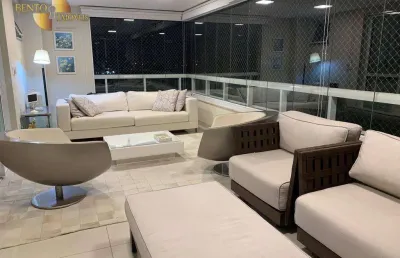 Apartamento mobiliado com 3 suítes à venda, 251 m² por r$ 3.150.000 - quilombo - cuiabá/mt