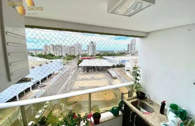 Apartamento com 3 dormitórios à venda, 94 m² por r$ 490.000,00 - jardim alvorada - cuiabá/mt