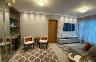 Apartamento com 3 dormitórios à venda, 88 m² por r$ 799.000,00 - ribeirão do lipa - cuiabá/mt