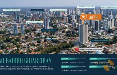 Viva perto de tudo no seu novo apartamento em cuiabá-mt.