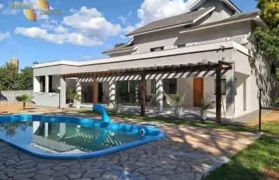 Casa com 5 dormitórios à venda, 490 m² por r$ 2.250.000,00 - condomínio flor do cerrado - cuiabá/mt