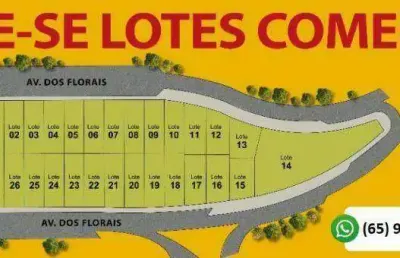 Lotes comerciais florais à venda, 380 m² por r$ 849.900 - ribeirão do lipa - cuiabá/mt