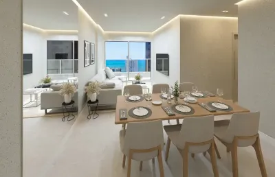 Apartamento de alto padrão em boa viagem, próximo à praia e ao aeroporto, com 3 quartos (1 suíte), varanda, 1 ou 2 vagas de garagem e área útil de 84 m² e 60 m².