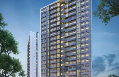Apartamentos com 2 e 3 quartos, sendo 1 suíte, e varanda no bairro de casa amarela.