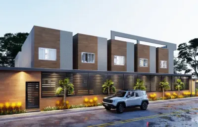 Casa pronta para morar em condomínio no bairro de candeias, jaboatão dos guararapes, com 3 quartos e 2 suítes.