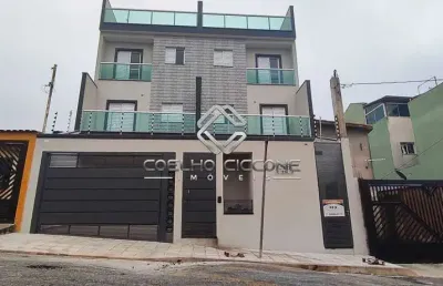 Cobertura com 2 quartos à venda no jardim santo alberto, santo andré  por r$ 450.000