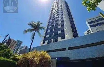 Apartamento com 1 dormitório para alugar, 40 m² por r$ 2.950,00/mês - boa viagem - recife/pe