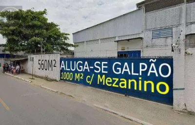 Galpão para alugar, 560 m² , 1000m² c/ mezanino, por r$ 12.000/mês - jardim jordão - jaboatão dos guararapes/pe