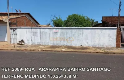 Terreno à venda no Santiago, Araguari 