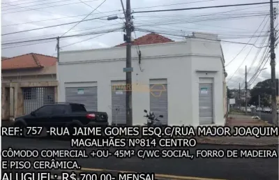 Sala comercial para alugar no bairro centro - araguari/mg