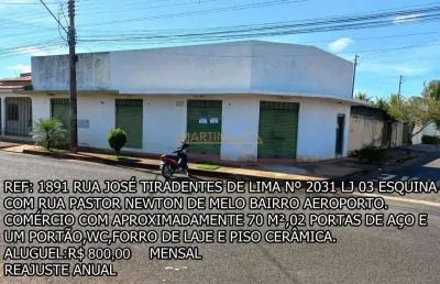 Sala comercial para alugar no bairro aeroporto - araguari/mg