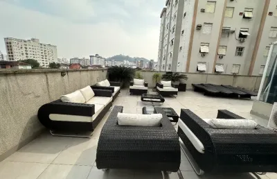 Viva o luxo e a sofisticação – apartamento garden campo grande -santos