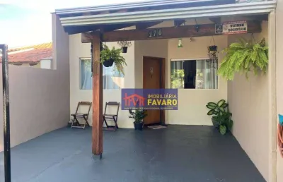 Casa geminada com 3 dormitórios à venda, 70 m² por r$ 270.000 - jardim continental - londrina/pr