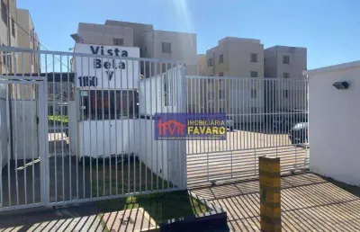 Vista bela. apartamento com 2 quartos, sala, cozinha, garagem coberta. à venda, 45 m² por r$ 70.000 - jardim maria celina