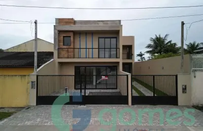 Sobrado com 3 dormitórios à venda, 110 m² - brejatuba - guaratuba/pr