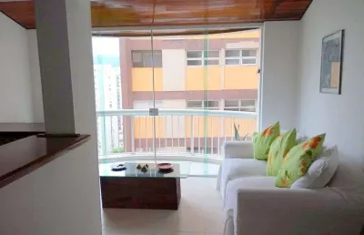 Flat com 1 dormitório à venda, 68 m²  - pitangueiras - guarujá/sp