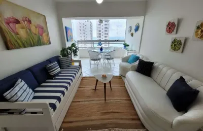Pitangueiras – uma quadra da praia, maravilhoso apto totalmente reformado e decorado, com 121,60 m² úteis, belíssima visa mar, 01 vaga de garagem