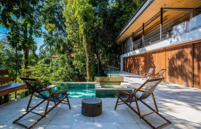 Casa com 4 dormitórios à venda, 484 m² por r$ 12.000.000,00 - sítio são pedro - guarujá/sp