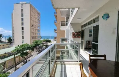 Apartamento com 3 dormitórios à venda, 140 m² - pitangueiras - guarujá/sp