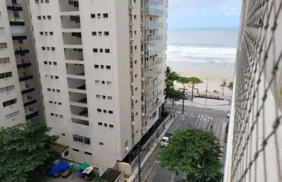Apartamento no calçadão da praia de pitangueiras, com vista para o mar