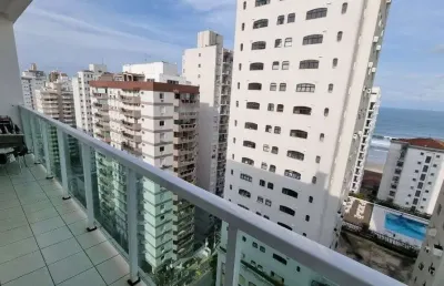 Maravilhoso apartamento  1 quadra da praia de pitangueiras , 2 dorm.  1 vaga de garagem demarcada.