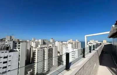 Cobertura reformada 1 quadra da praia, com 4 dormitórios sendo 2 suítes