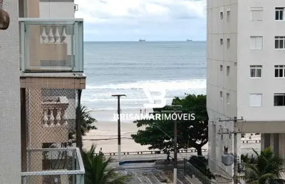 Pitangueiras- no calçadão com maravilhosa vista mar , garagem demarcada no prédio.