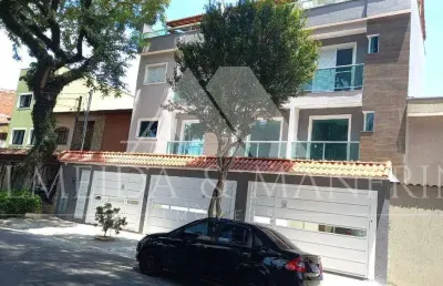 Lindo sobrado com 2 suítes - área gourmet - 2 vagas de garagem cobertas