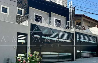 Sobrado novo com terraço para locação – parque novo oratório - santo andré