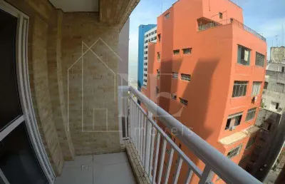 Apartamento para venda em santos, josé menino, 2 dormitórios, 1 banheiro, 1 vaga