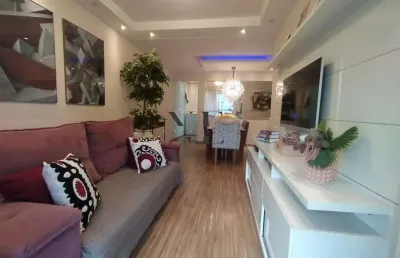 Apartamento para venda em guarujá, jardim las palmas, 3 dormitórios, 1 suíte, 3 banheiros, 2 vagas