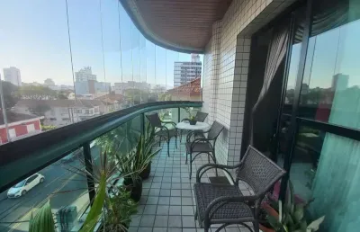 Apartamento para venda em santos, embaré, 3 dormitórios, 1 suíte, 4 banheiros, 2 vagas
